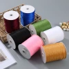Wholesale 0.6cm snow yarn tape, 500 yards of flower packaging webbing, DIY birthday cake packaging, decoration and auxiliary materials, colorful ribbons details Picture